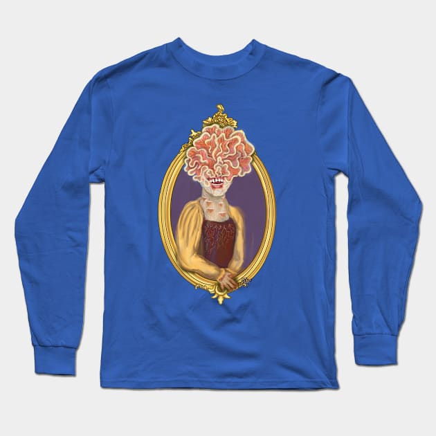 Clicker Portrait T shirt design Long Sleeve T-Shirt by Atlas of Strange